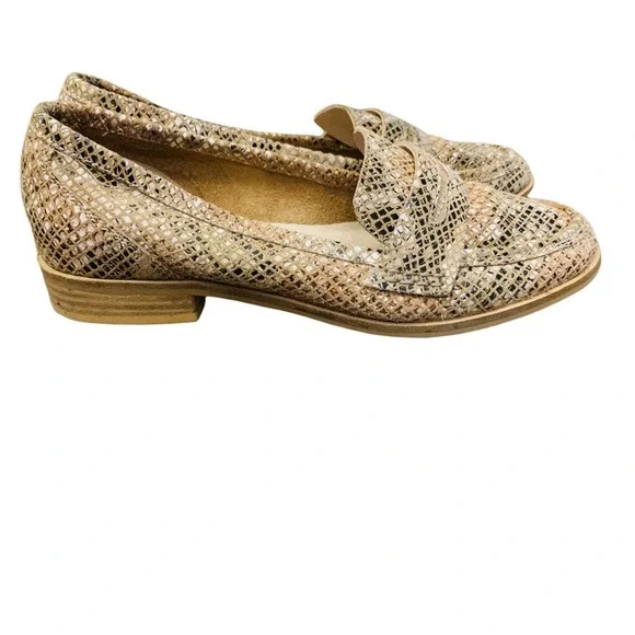 Anthropologie Seychelles Tiger Eyes Weekend Leather Loafers 7.5 - Picture 3 of 11